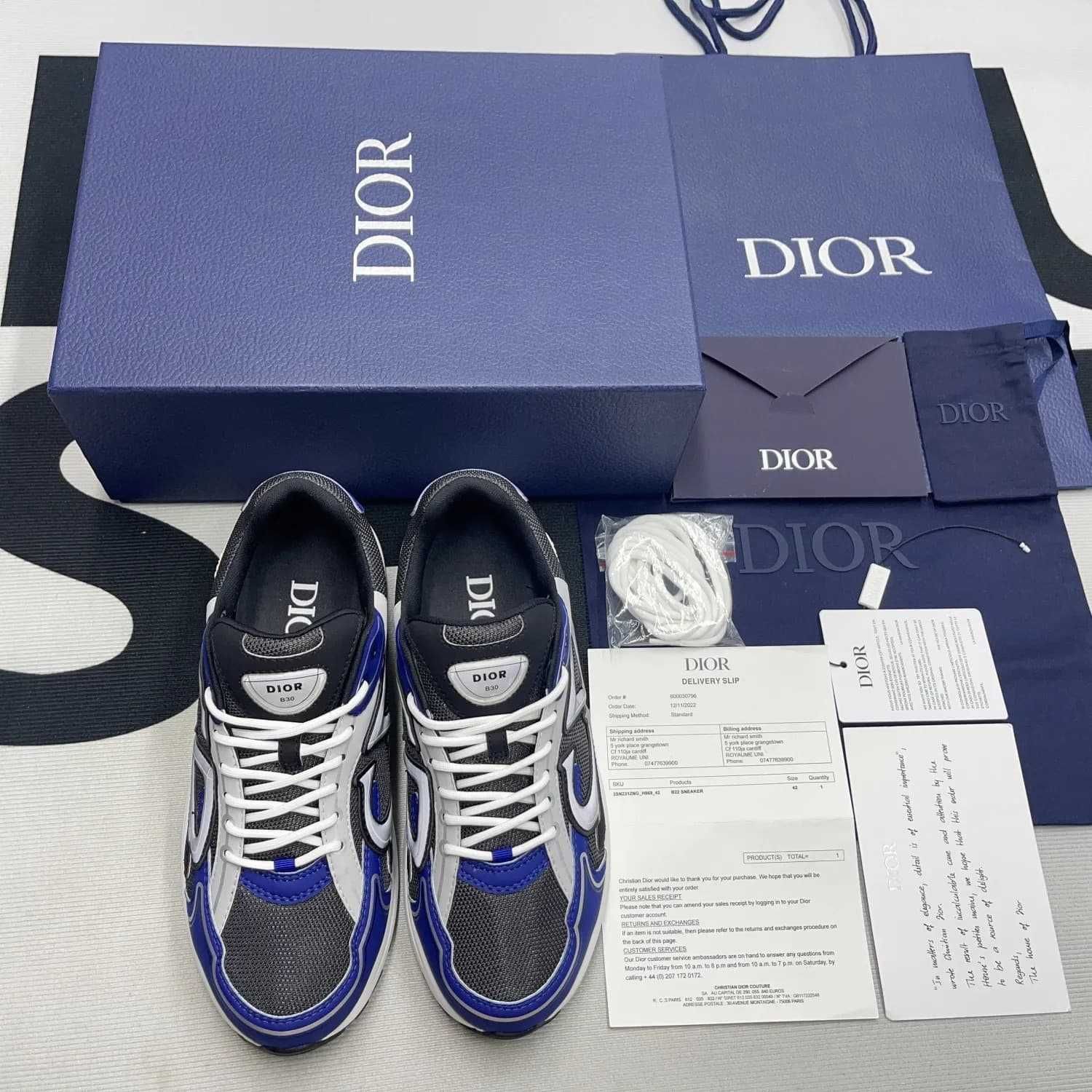 Buty Dior B30 Black Blue (38-46)