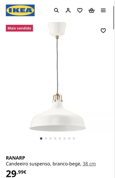 Candeeiro de teto suspenso IKEA