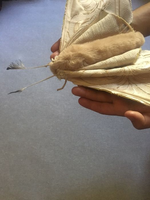 Интерьерная текстильная бабочка мотылек. Арт-текстиль бабочка