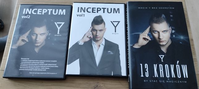 Płyty DVD Inceptum vol1 i vol2 plus książka 13 kroków Magika Y