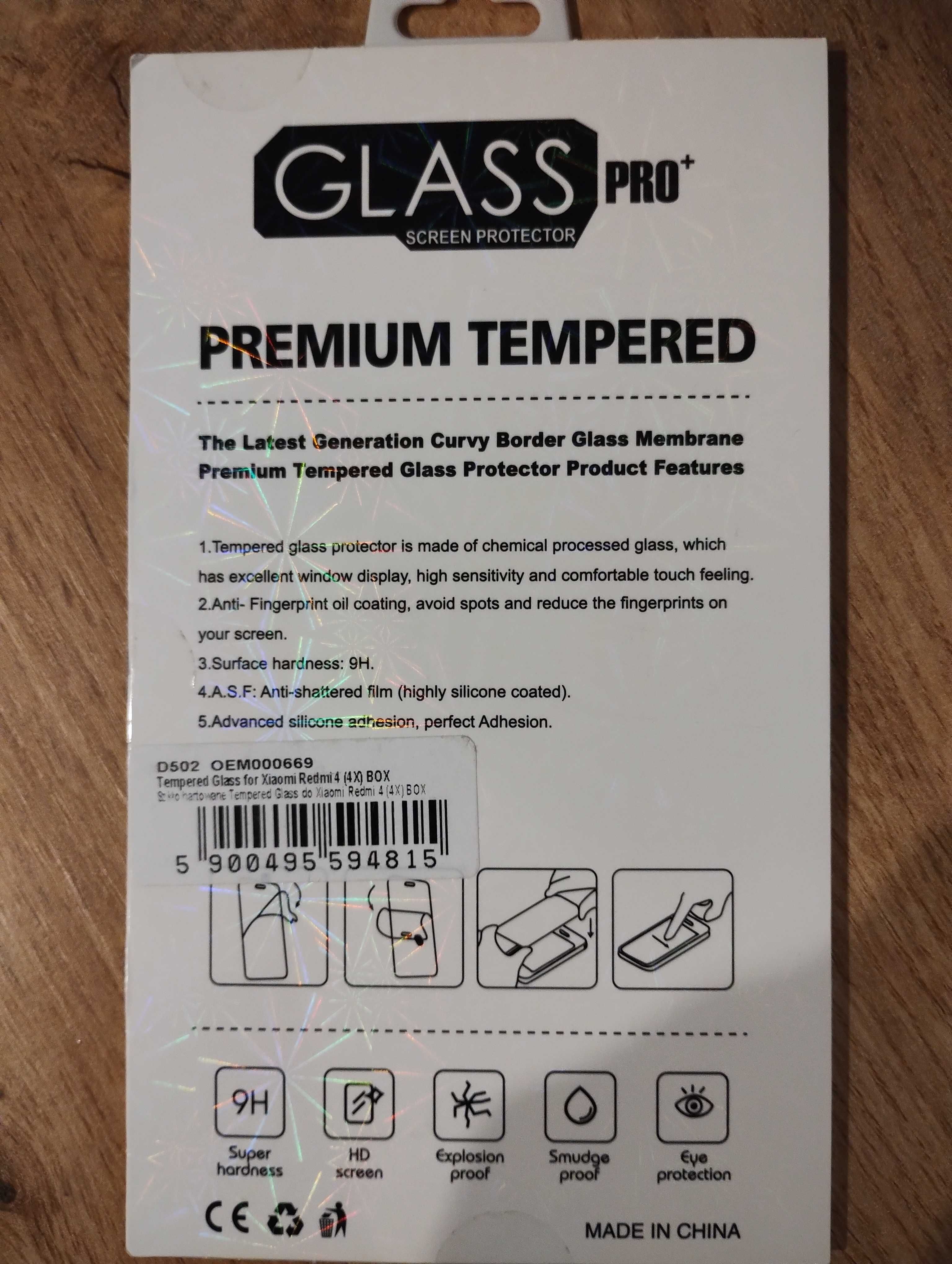 Szkło hartowane Glass Pro+ 9H Xiaomi Redmi 4 (4X)