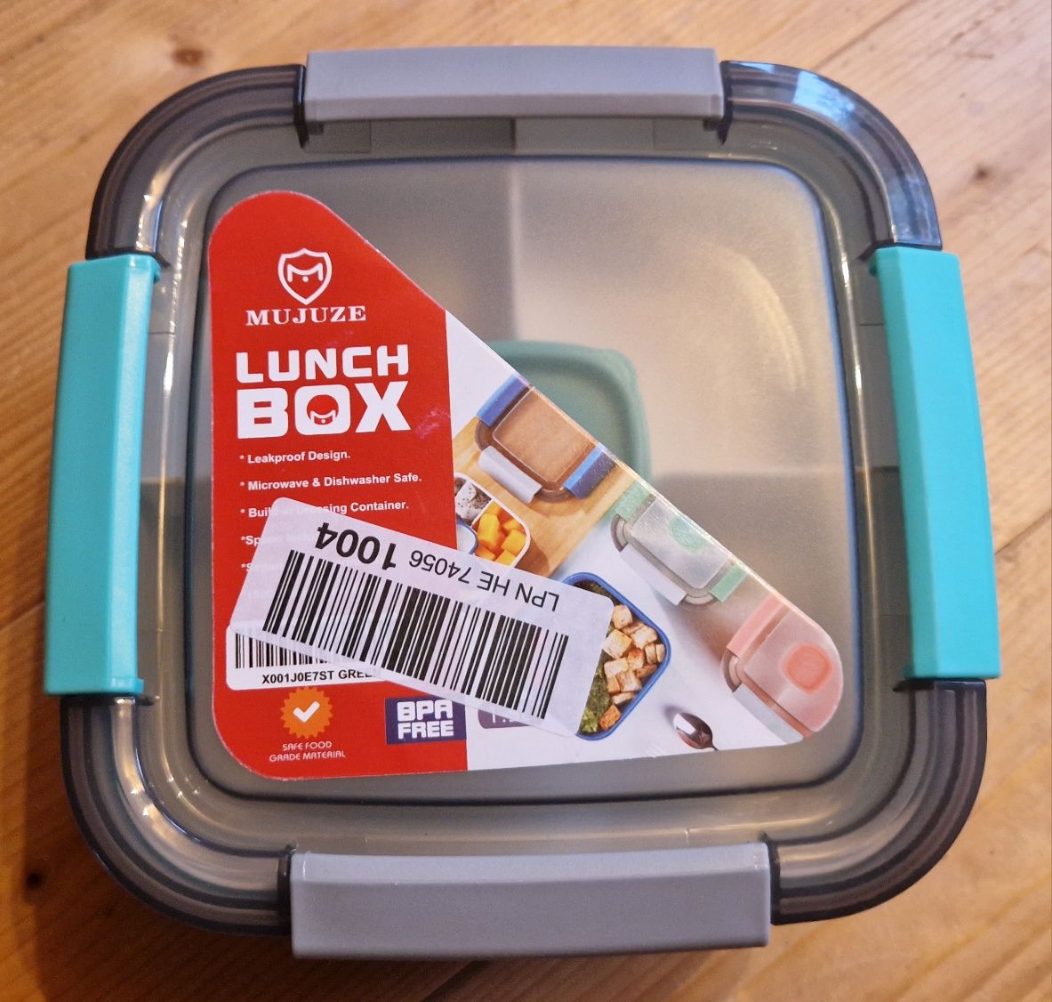 Pojemnik pudełko lunch box zielone śniadaniówka