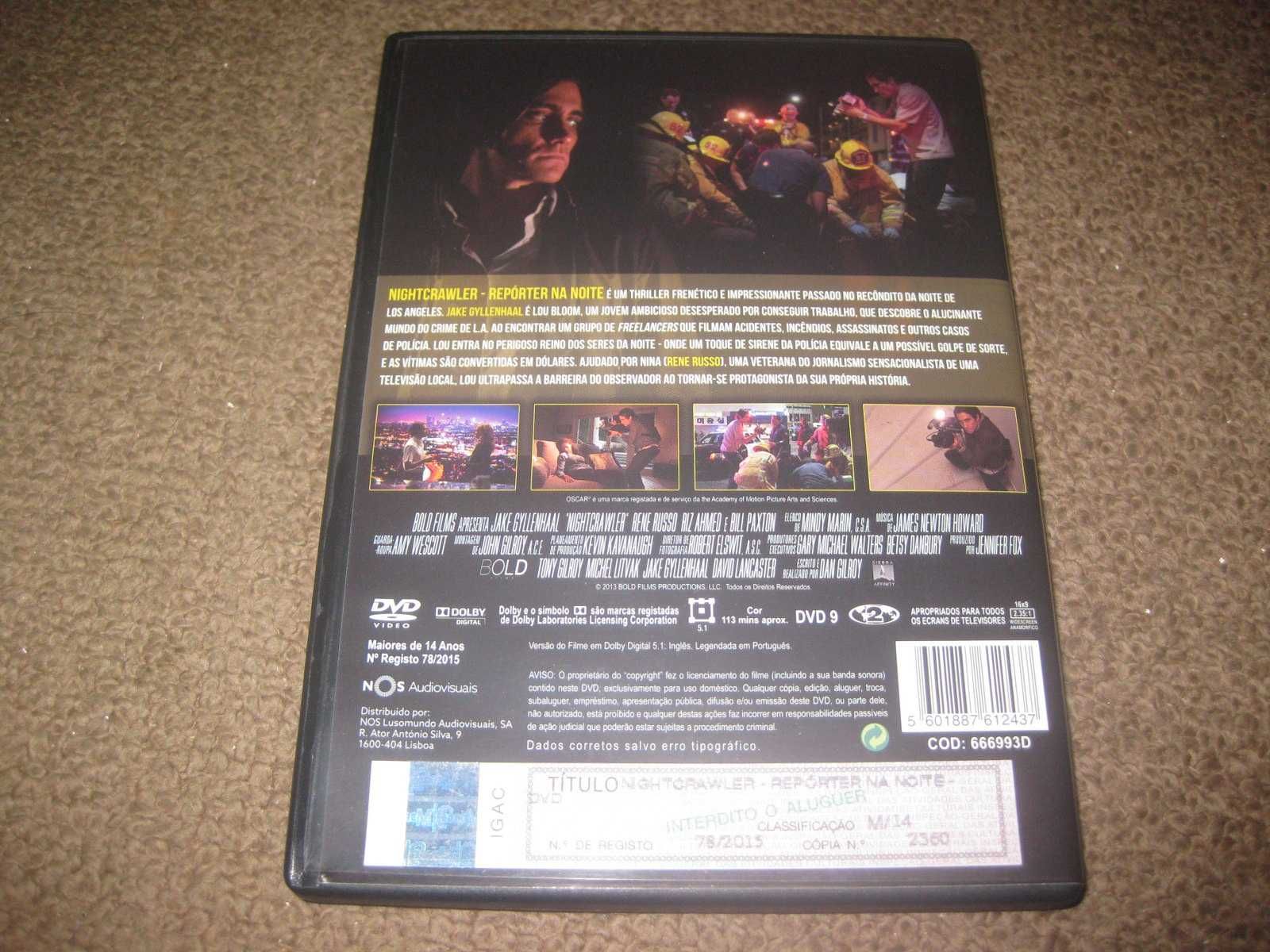 DVD "Nightcrawler - Repórter na Noite" com Jake Gyllenhaal