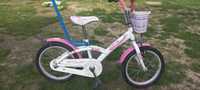 Rowerek różowo biały