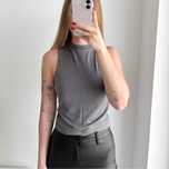 Szary top Cropp S