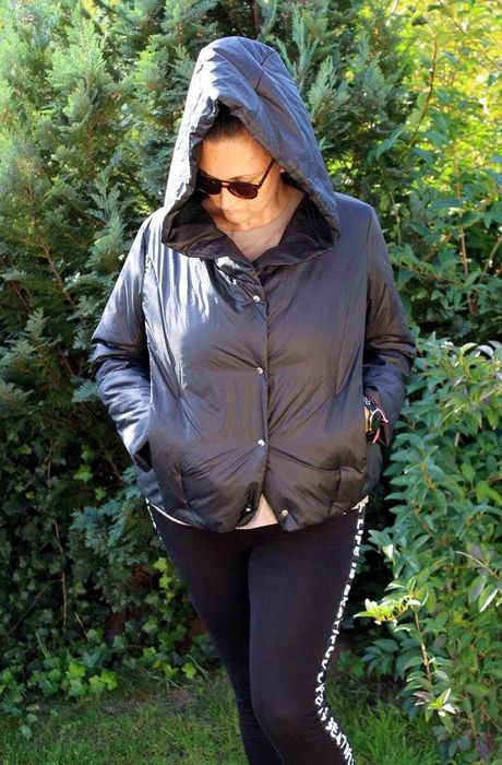 MUZA cudowna pikowana OVERSIZE r.L-2XL puchowa lekka