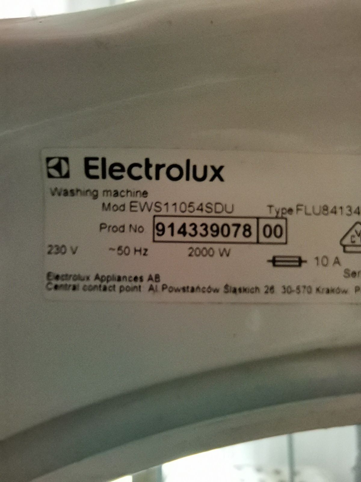 Sprzedam części do pralki Electrolux EWS 11054SDU