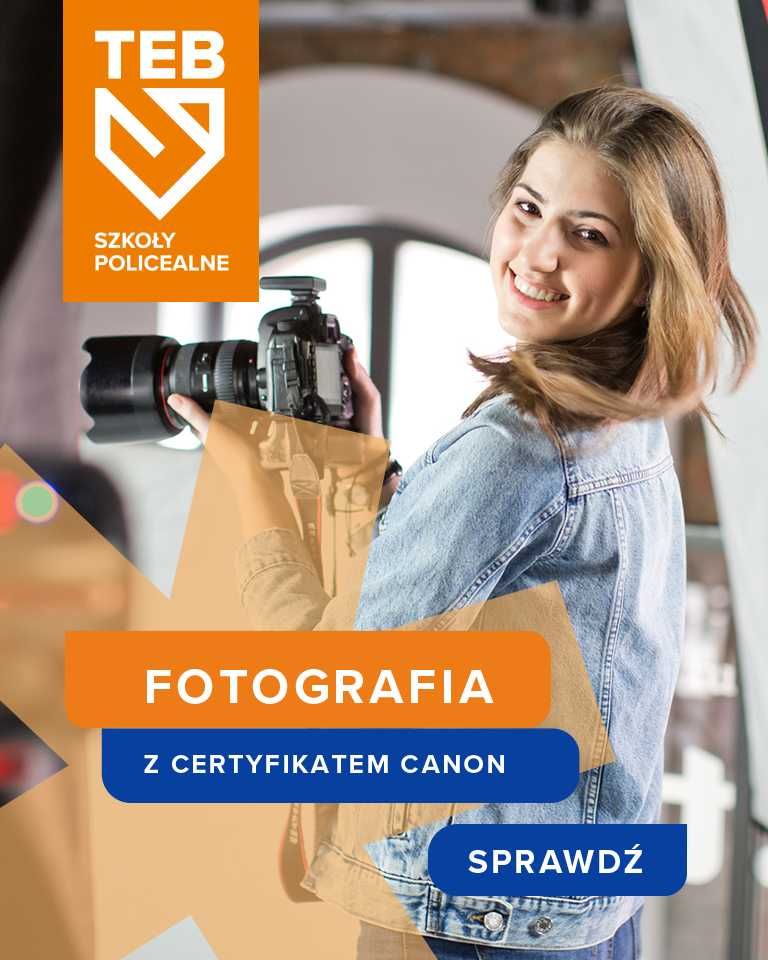 Fotografia z certyfikatem Canon i dyplomem MEN