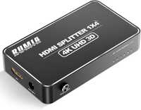 Rozdzielacz HDMI 4K, RUMIA Aluminium HDMI Splitter 1 w 4 Out 4K 60HZ
