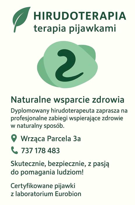 Pijawki lekarskie - Gabinet Hirudoterapii