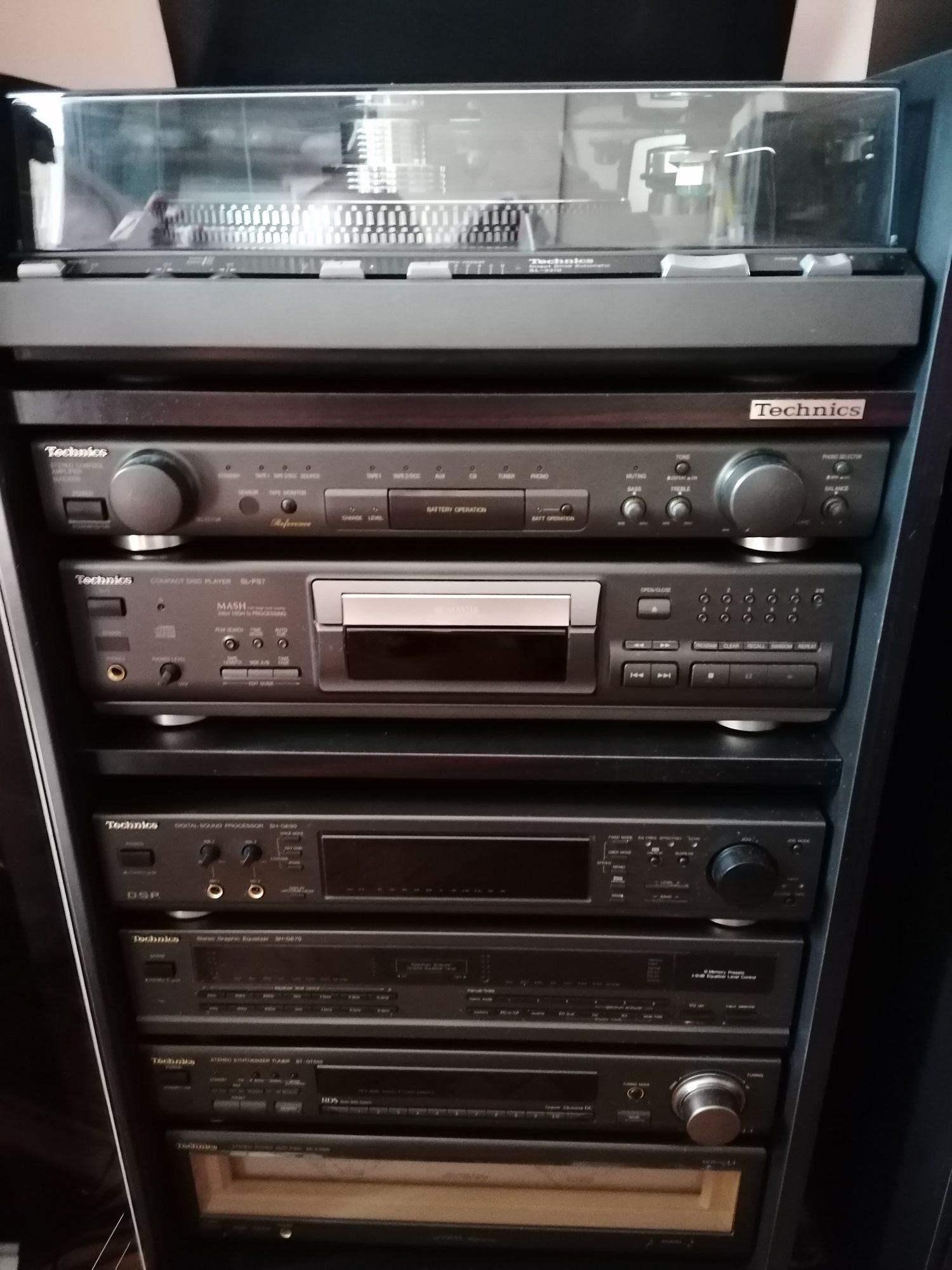 Wieża Technics SE A1000 plus szafka hi-fi