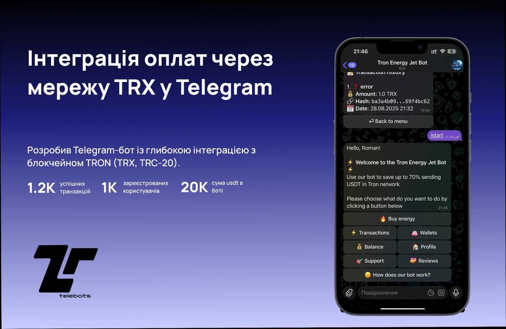 Телеграм боти, сайти, інтернет магазини, чат-боти | Розробка під ключ