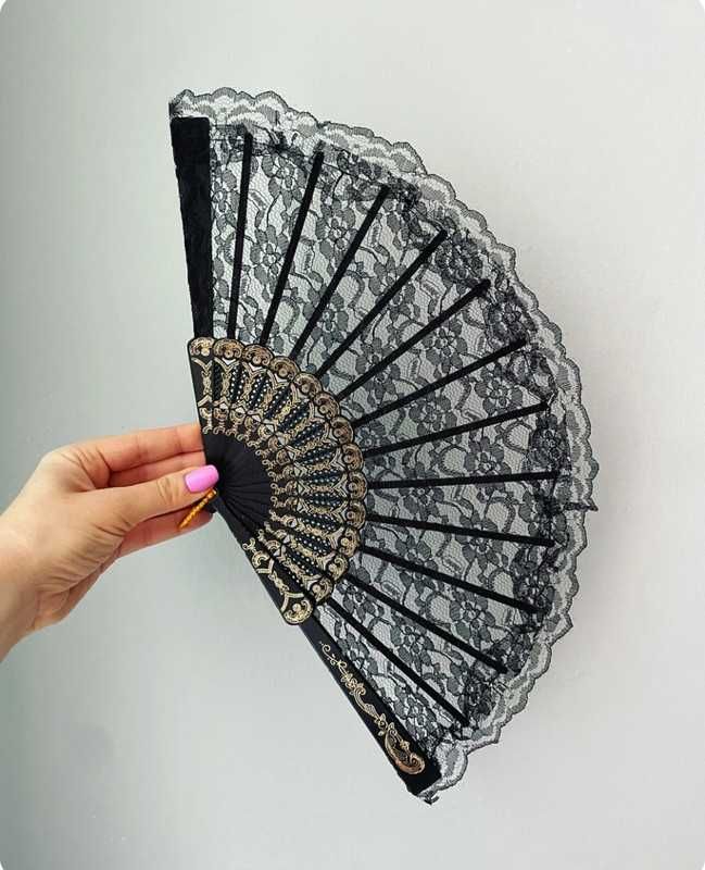 Wachlarz czary lolita glamour gatsby lata 20 wakacje