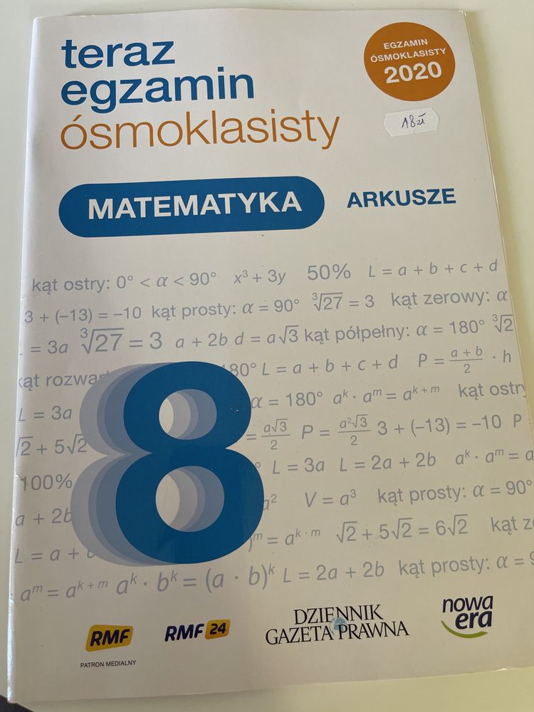 Teraz egzamin ósmoklasisty Matematyka arkusze nowa era