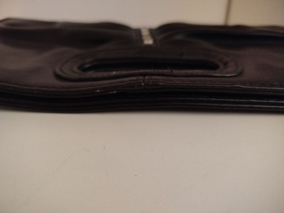 Elegancka czarna torebka damska, kopertówka na imprezę, na sylwestra