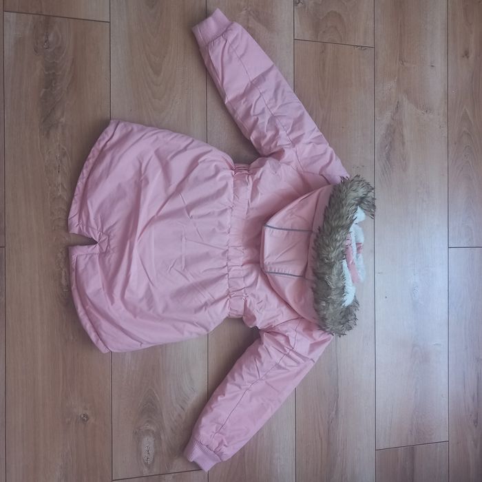 Kurtka kurteczka parka zimowa na zimę różowa dla dziewczynki 122