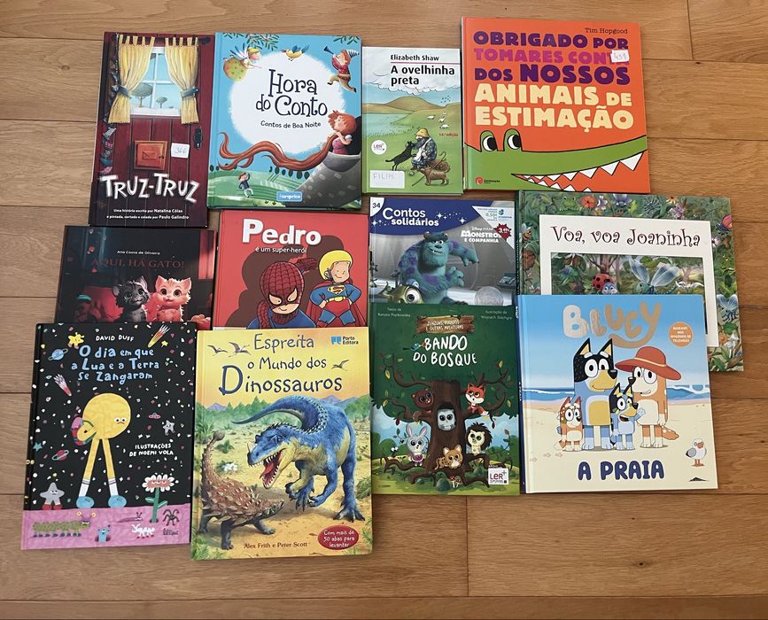 Conjunto de 12 livros infantis