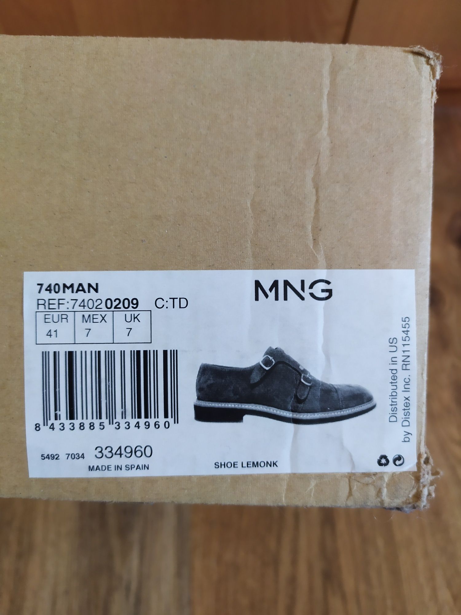 Туфли мужские Mango 41 размер новые