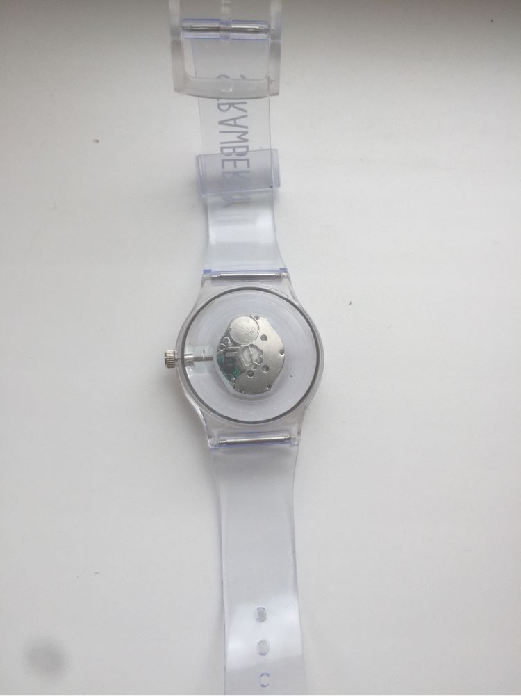 Часы кварцевые прозрачные женские подарок