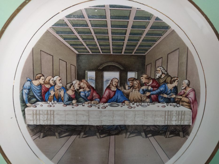 Prato decorativo - Última Ceia - Louças da Pinheira, Aveiro