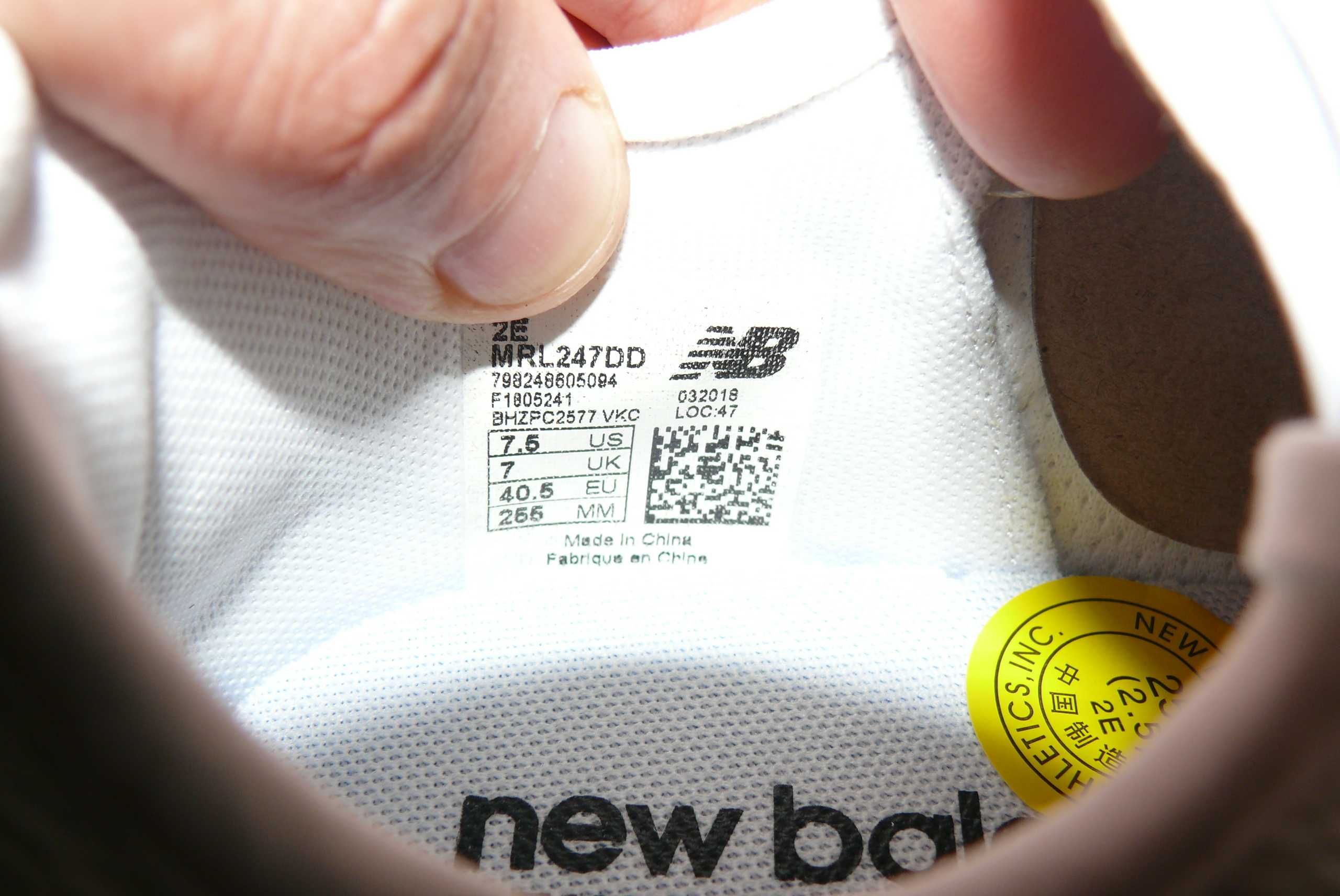 Buty sportowe New Balance MRL247DD 40,5 EU 25,5 CM