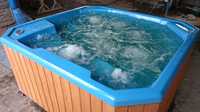 Ogrodowe SPA całoroczne taras jacuzzi basen balia