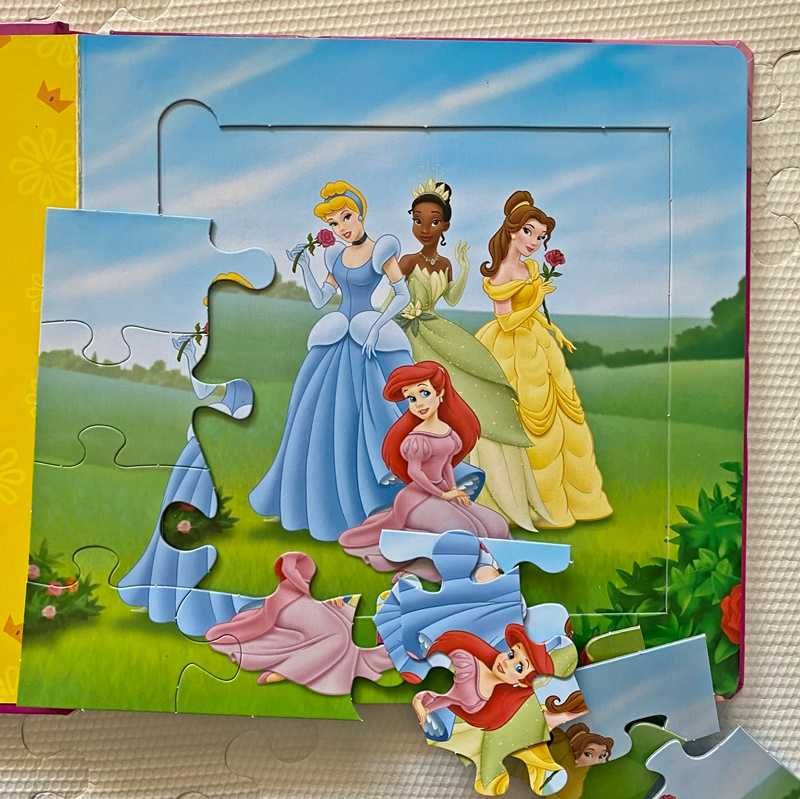 Disney - książka Puzzle księżniczki
