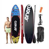 Deska SUP 135KG dmuchana Enero 300X76X15CM BLACK SET