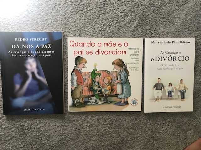 Livros separação divorcio pais Pedro Strecht Mª saldanha riberio