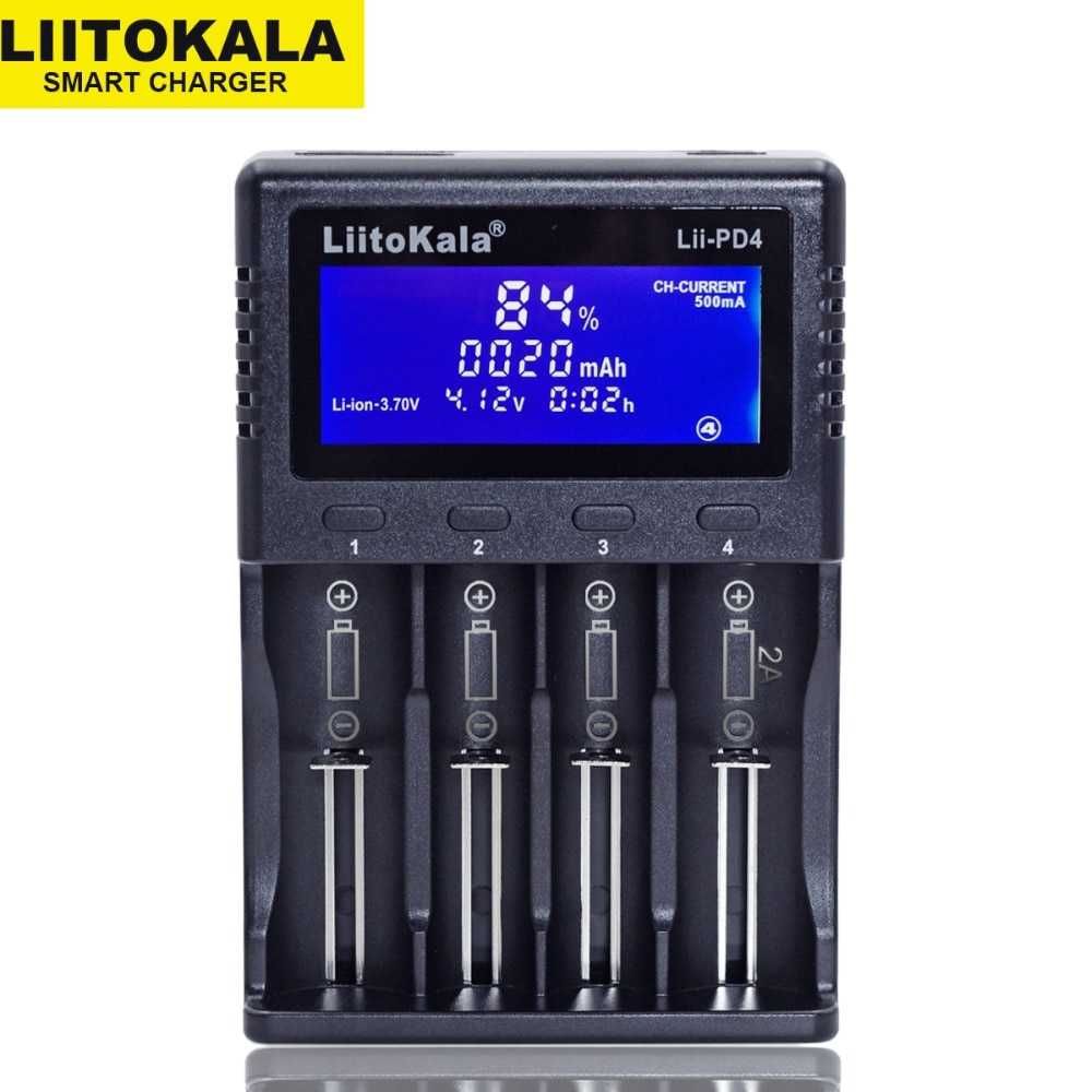 Lii-PD4 - умное зарядное устройство для аккумуляторов от Liitokala