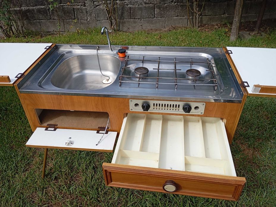 Fogão lava louça autocaravana