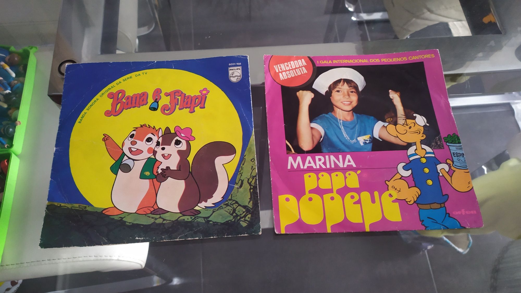 Vinil bana e flapi e vinil marina papa popeye
