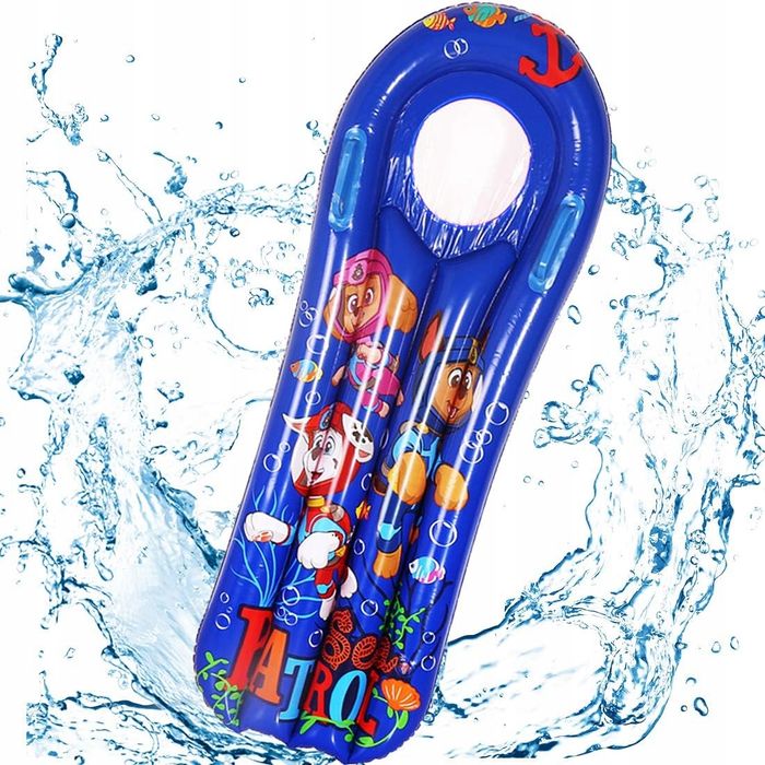 Dmuchany Materac Dla Dzieci Leżak 4 w 1 do Basenu Paw Patrol 114x60 cm