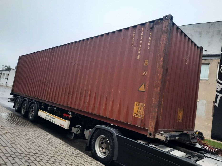 Kontener Morski 40HC Magazynowy 12x2,5x2,9 Transport z Rozładunkiem