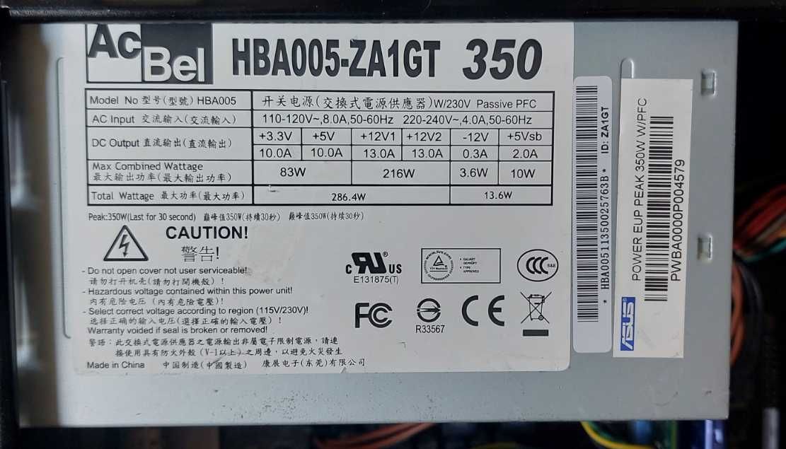 Computador Asus i5 3470
