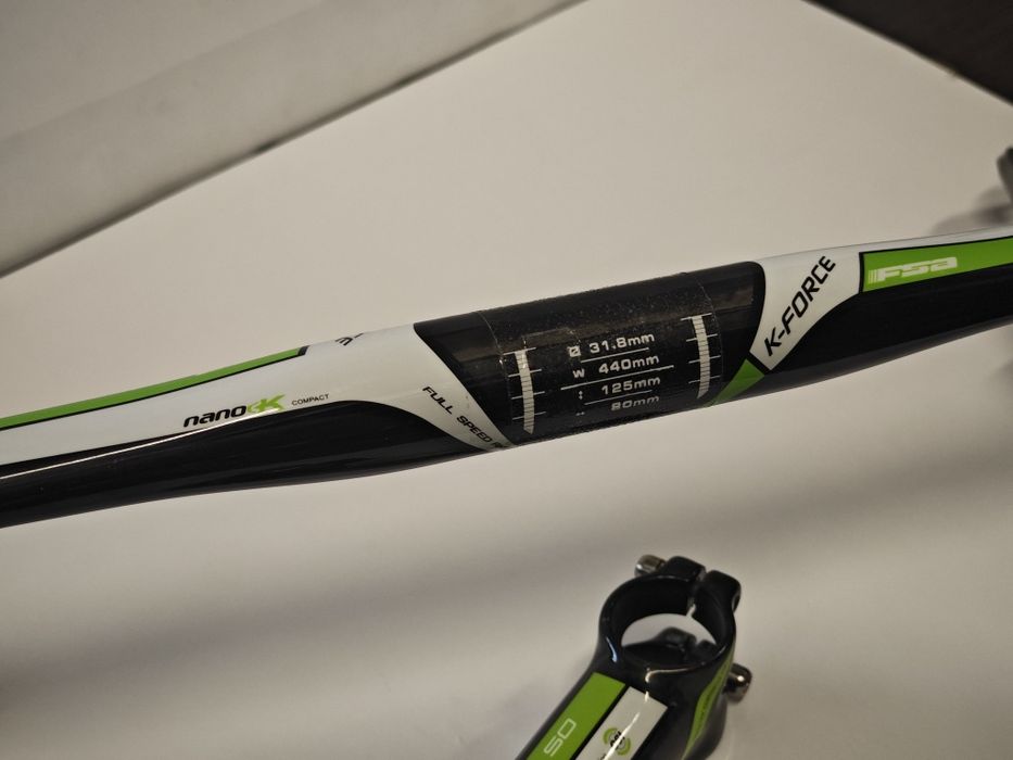 Kierownica z mostkiem carbonowa FSA K-Force nano K