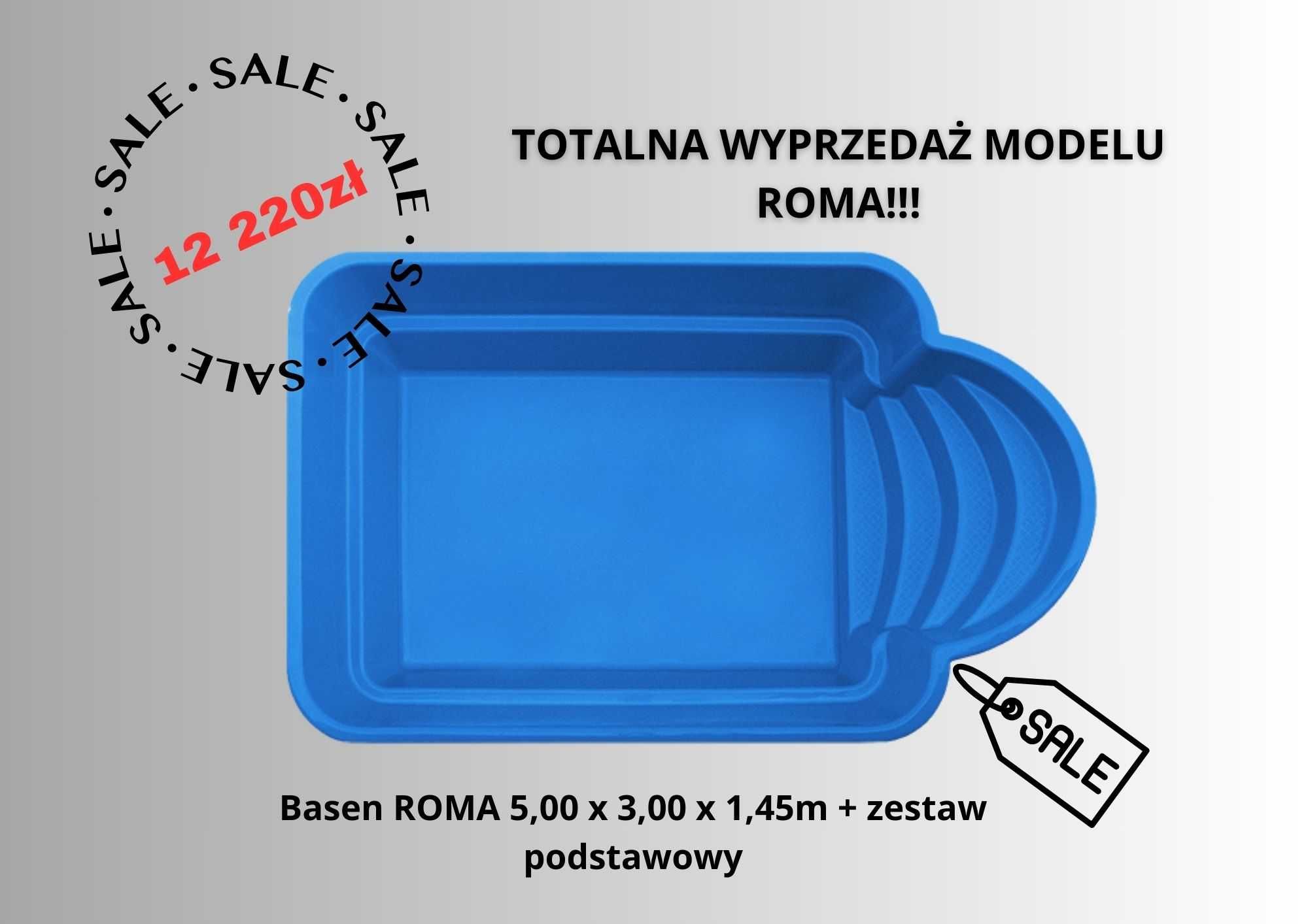 Basen ogrodowy wkopywany z laminatu gotowy 5x3x1,4 Producent