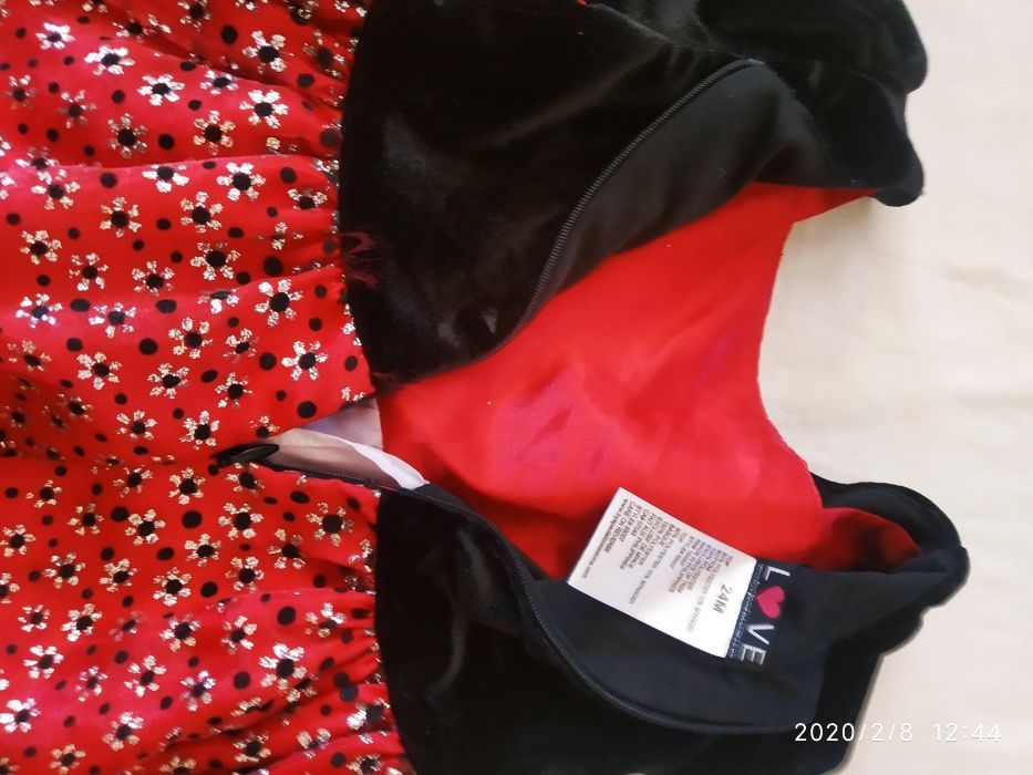 sukienka 2 lata; 24 miesiące , czerwona na święta i nie tylko