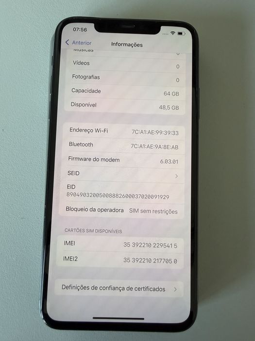 Iphone 11 pro max 64GB