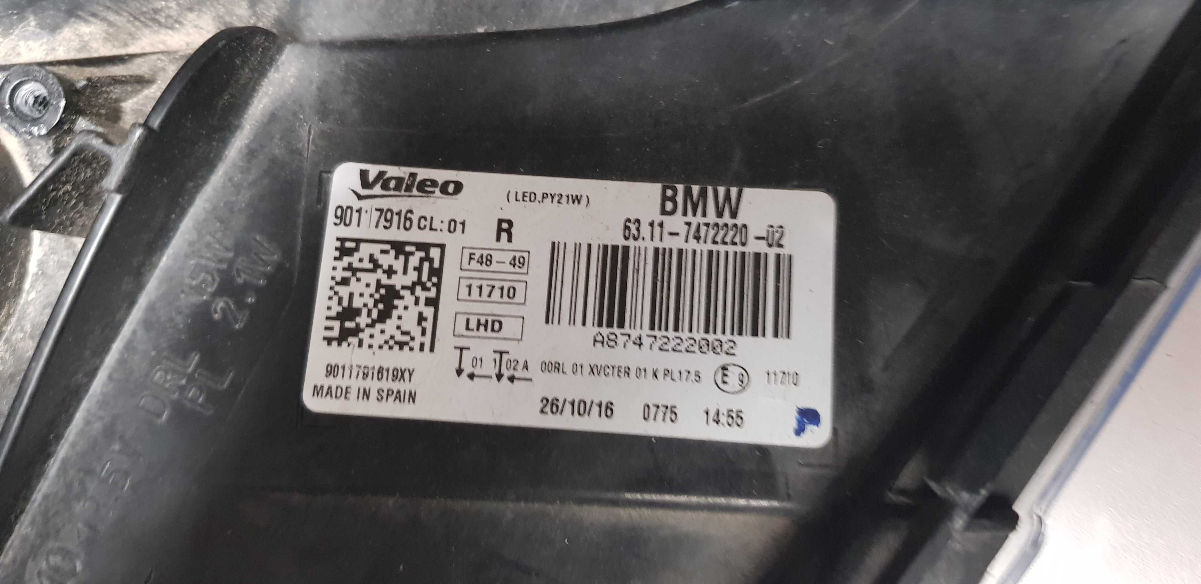 lampa przód BMW X1 F48 fulled