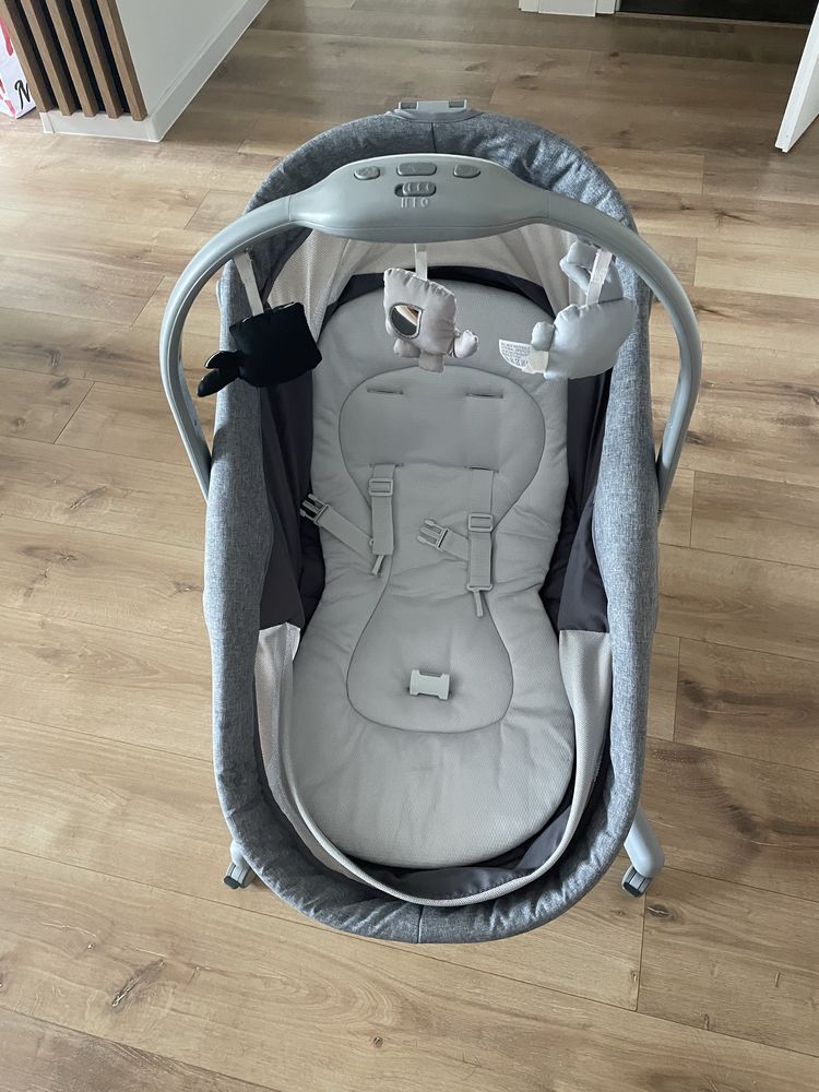 Chicco, Baby Hug 4in1 Air, kołyska, leżaczek, krzesełko, Titanium