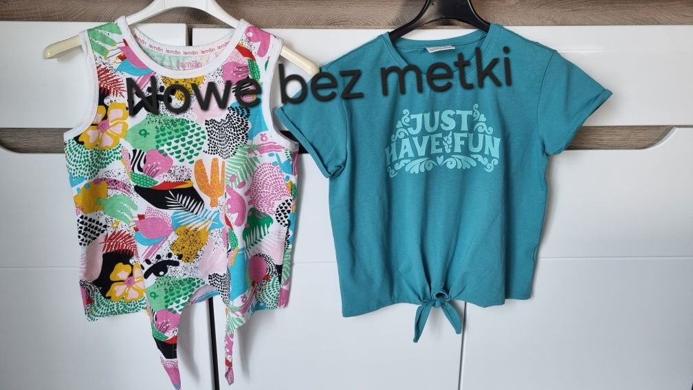 Zestaw koszulki, leginsy, kuloty roz 158, coccodrillo, lemon.