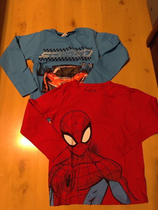 Zestaw bluzek na długi rękaw 128/134, Marvel, Spiderman
