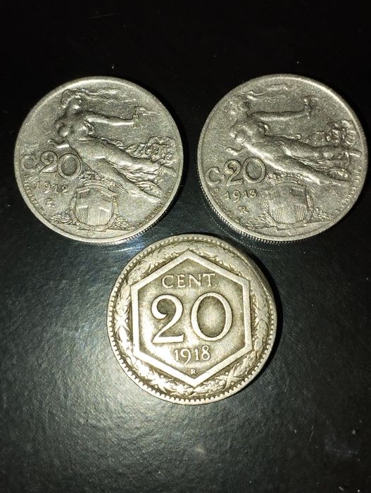 Moedas de Itália muito antigas