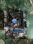 Płyta główna MSI H81M-P33  ddr3 8gb pamięć i procesor i3 4130