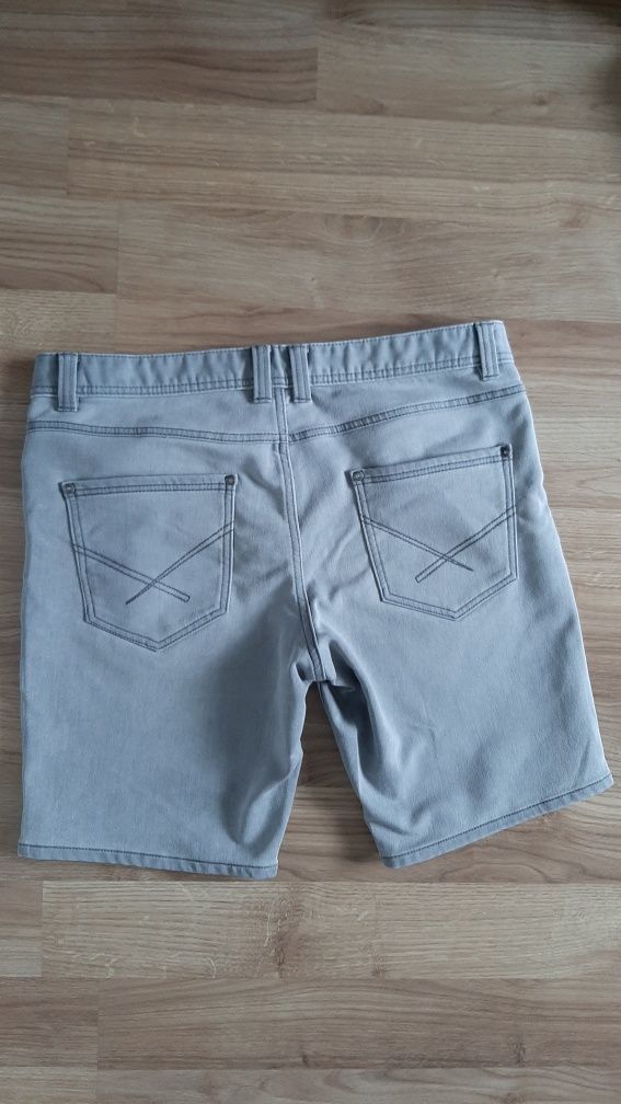 Spodenki szorty męskie na lato szare jeansowe Livergy 36