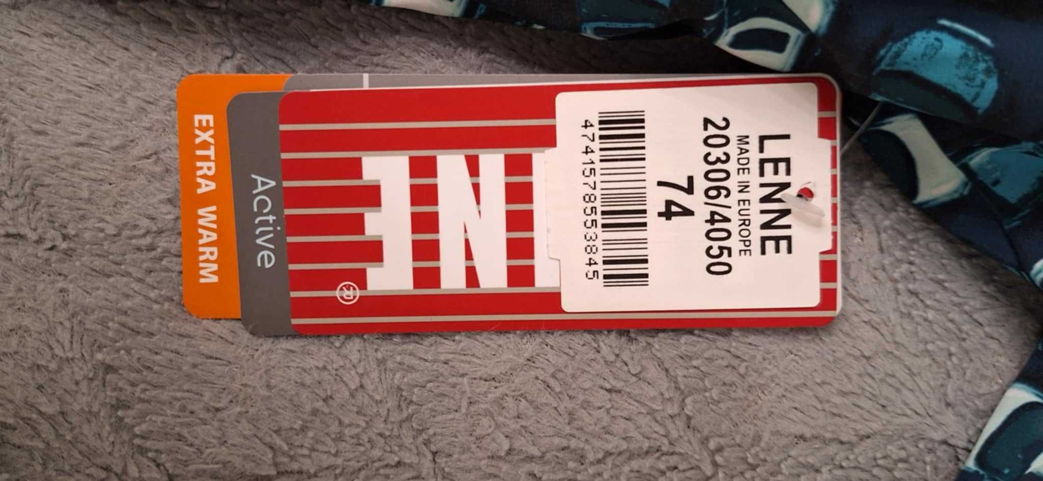 Ciepły dziecięcy zimowy kombinezon  autka Lenne, r. 74