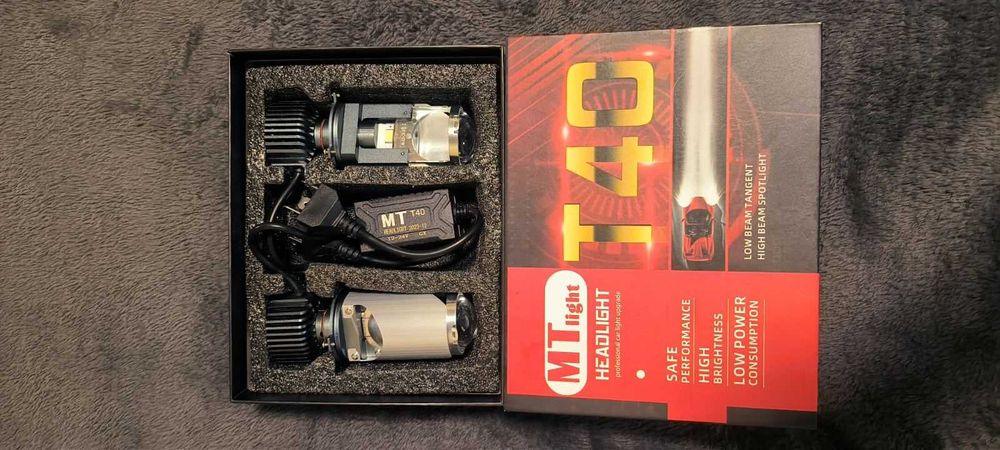 Led лампи з лінзами Т40  розєм Н4