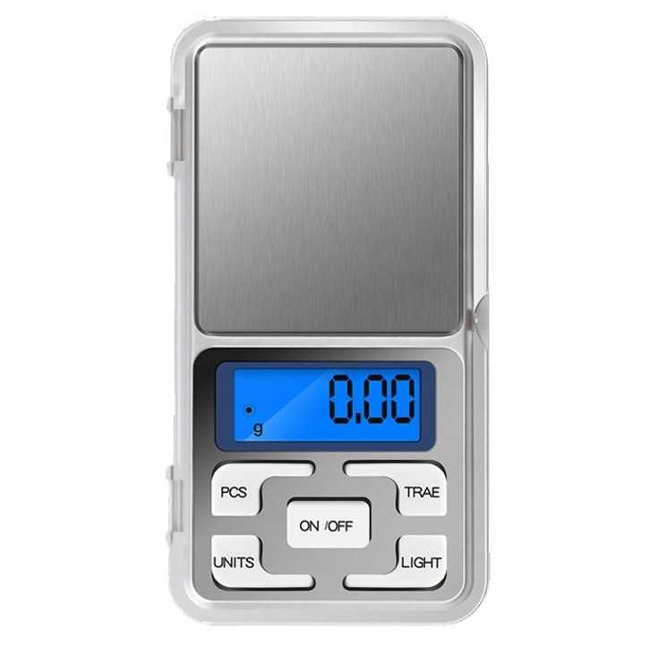 Waga elektorniczna jubilerska precyzyjna 0,01g/500g LCD+baterie zestaw
