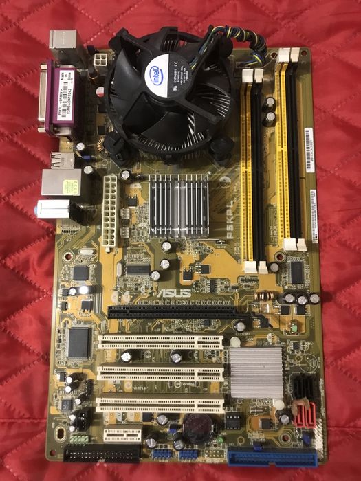 Материнская плата ASUS P5KPL с процессором Intel Core 2 Duo